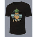 Pineapple  Print Short Sleeve Tees For Men, Casual Crew Neck T-Shirt, Comfortable Breathable T-shirt made in usa Hoodie,...