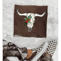Pinecone Cow Skull Sweatshirt, western clothing hoodies, western outfits women, western tops T-Shirts | GrindPrints.com