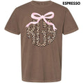 Pink Bow Cheetah Monogram Comfort Colors T-Shirt 'NLB' Hoodie, Sweatshirt | GrindPrints.com
