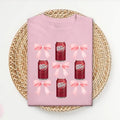 Pink Bow Coquette Dr Pepper tshirt, Cute Pink Soda Drink Shirt, Dr.Pepper T-Shirt, Aesthetic Girly Tee Hoodie, Sweatshirt