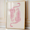 Pink Cheetah Wall Print, Trendy Pink Funky Wall Art, Cheetah Poster, Apartment Decor, Preppy Room Decor, College Dorm...