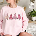 Pink Christmas Sweater Ugly Christmas Sweater Women Funny Womens Christmas Sweatshirt Christmas Crewneck Christmas Tree...