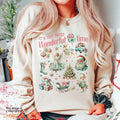 Pink Christmas Sweatshirt, It's The Most Christmas Shirt, Vintage Doodles Christmas Shirt, Retro Christmas Sweatshirt Hoodie