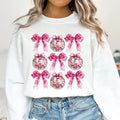 Pink Coquette New Year 2025 Sweatshirt, Retro New Years Gift, Disco Ball Tshirt, Hello Valentine's Day 2025, Unisex...