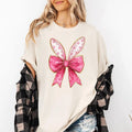 Pink Coquette, Rabbit Ears, Easter, Bunny, Jesus, Rabbit, Holiday Tshirt, Women's Comfort Colors Tee Hoodie, Sweatshirt