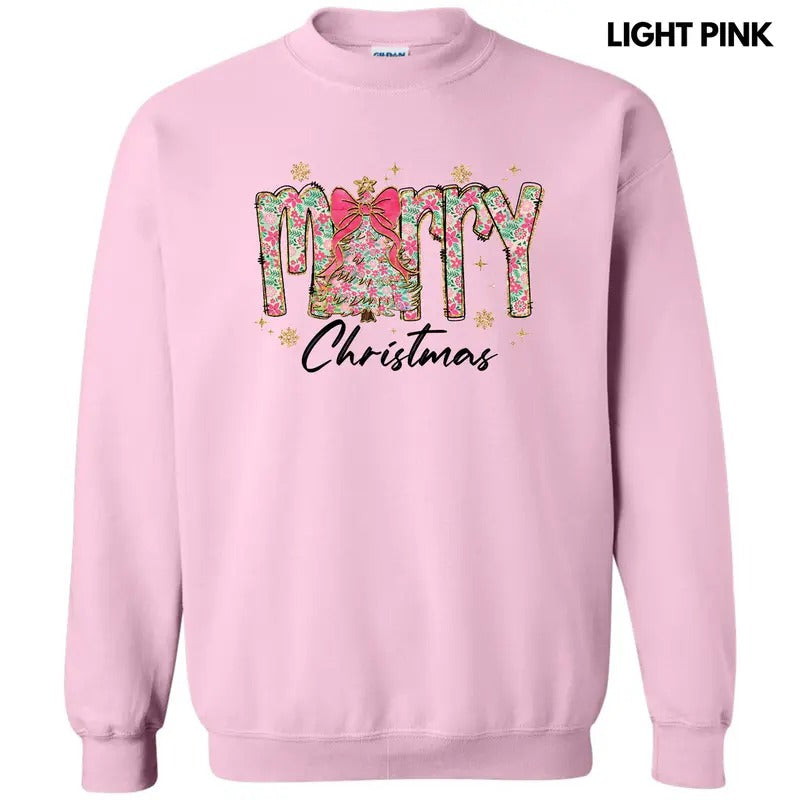 Pink Ditsy Floral Merry 'NLB' T-Shirts, Hoodie, Sweatshirt