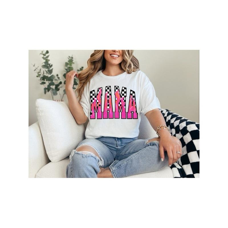 Pink Flame Mama Comfort Color T-Shirt,  Casual Womenswear Shortsleeve Everyday Style Tshirt Hoodie, Sweatshirt