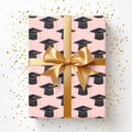 Pink Graduation Cap Wrapping Paper T-Shirts, Hoodie, Sweatshirt | GrindPrints.com