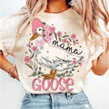Pink Mama Goose Tshirt Sweatshirt, Coquette Mama Shirt, Goose Lover Shirt, Mothers Day, Silly Goose, Unisex Sweater...
