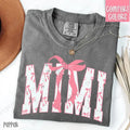 Pink Mimi Bow Shirt Comfort Colors, Women's Tee, Cute Women's Tshirt Hoodie, Sweatshirt | GrindPrints.com