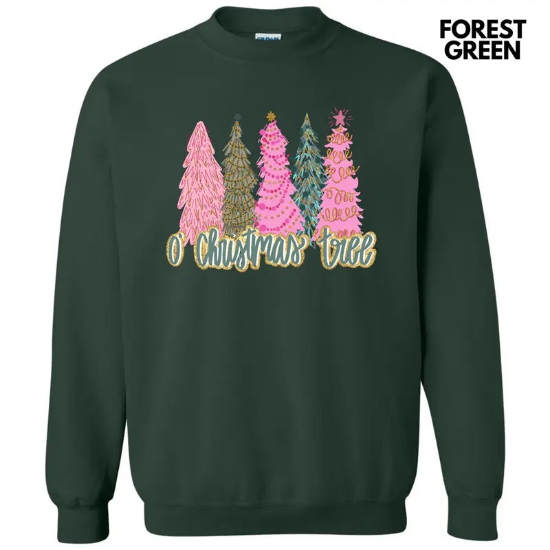 Pink O'Christmas Tree Sweatshirt 'NLB' T-Shirts, Hoodie | GrindPrints.com