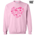 Pink Paw Heart Sweatshirt 'NLB' T-Shirts, Hoodie | GrindPrints.com