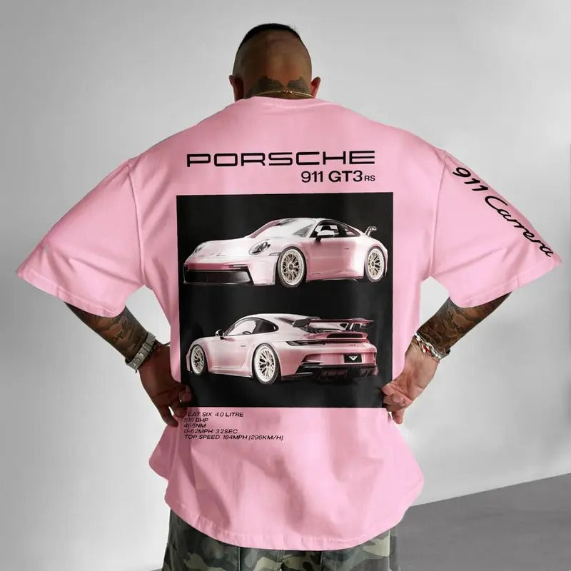 Pink Porsche 911 GT3 RS T-Shirt, Unisex, Car Clothing Hoodie, Sweatshirt | GrindPrints.com