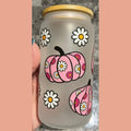 Pink Pumpkins & Daisies Libby Glass T-Shirts, Hoodie, Sweatshirt | GrindPrints.com