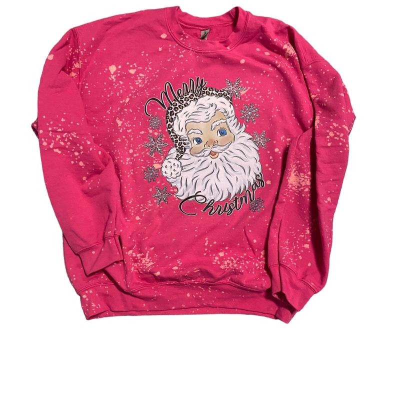 Pink Santa sweater shirt Hoodie, Sweatshirt | GrindPrints.com