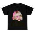 Pink Star Hair Billieee Eilishhh T-shirt, Graphic Fan Gift Tee Cotton Fabric Hoodie, Sweatshirt | GrindPrints.com
