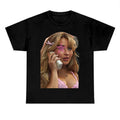 Pink Star Sabrinaaaa T-shirt, Graphic Fan Gift Tee Cotton Fabric Hoodie, Sweatshirt | GrindPrints.com