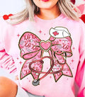 Pink Valentine Nurse Shirt, Valentine Nurse Coquette Sweatshirt valentine  sweatshirt Hoodie | GrindPrints.com
