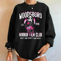 Pink Woodsboro Sweater, Pink Ghostface Halloween Sweater, Woodsboro Halloween Tee Shirt, Scary Movies Halloween T-Shirt,...