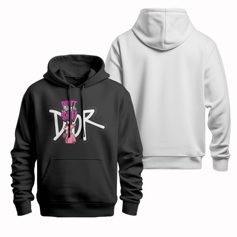 Pink panther cute T-shirt, crewneck sweatshirt, hooded sweatshirt, eye-catching and invincible, "Don't give a shit!"...