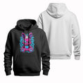 Pink rabbit cool T-shirt, crewneck sweatshirt, hooded sweatshirt, blue heart eye-catching, Graffiti embellishment, street...