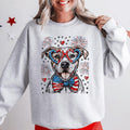 Pitbull Terrier Patriotic Dog, USA, America, Pet Lover, 4th of July Sweatshirt, Crew Neck, Women's, Crewneck T-Shirts, Hoodie