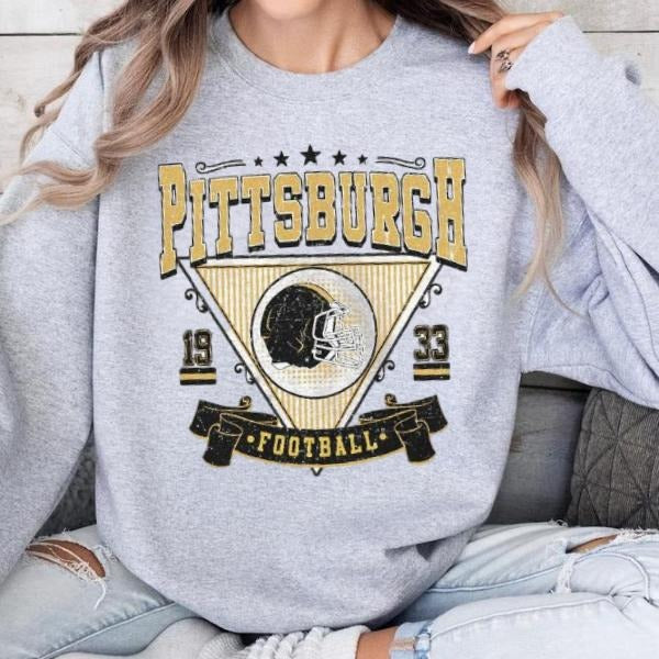 Pittsburgh City Est 1933 American Football Shirt, Steelerss Fan Vintage Shirt Hoodie, Sweatshirt | GrindPrints.com