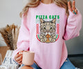 Pizza Cat Crewneck Sweatshirt T-Shirts, Hoodie | GrindPrints.com