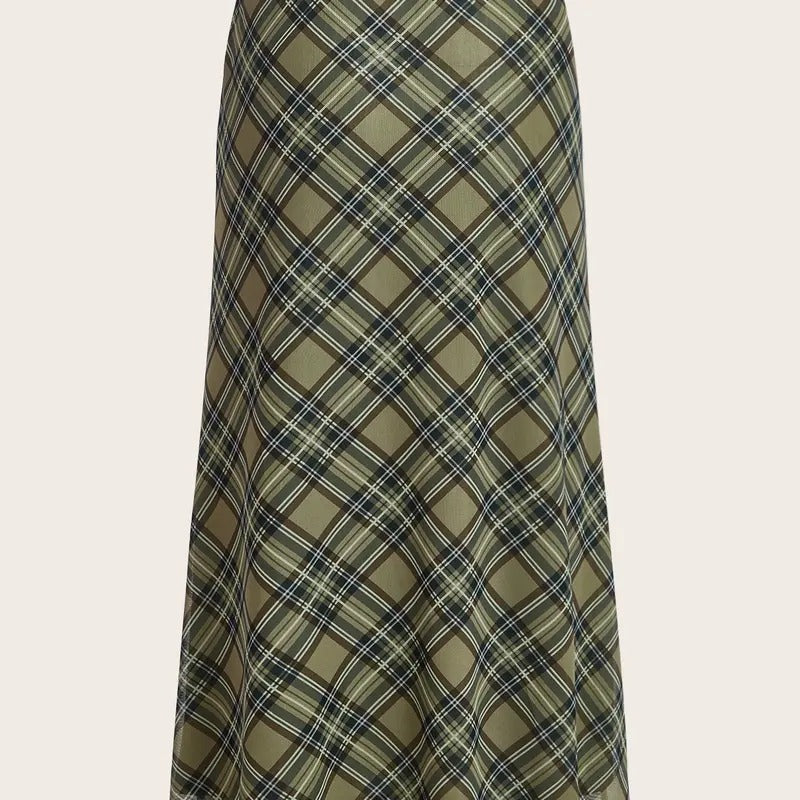 Plaid Skirt Y2k Mesh Overlay Midi Skirt Long Flowy Grunge Skirt T-Shirts, Hoodie, Sweatshirt | GrindPrints.com