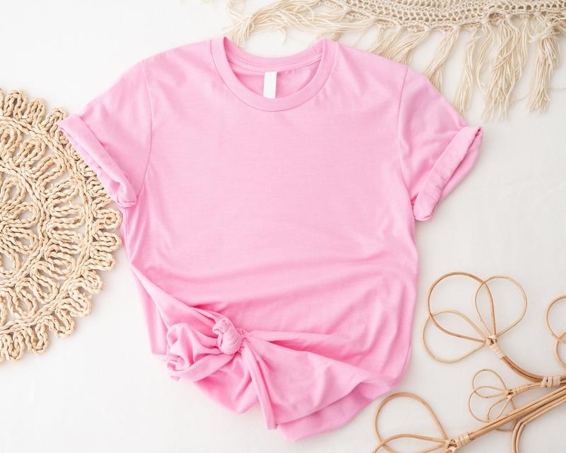 Plain Shirt, Unisex Unprinted T-shirt, Soft Crew Neck Tee, Cute Blank Short Sleeve, Comfort Basic Tee, Gift For Her,...