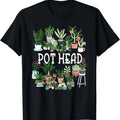 Plant Lover Gardener: Pot Head Succulent Short Sleeve Cotton Menswear Top T-Shirts, Hoodie, Sweatshirt