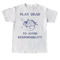 Play Dead To Avoid Responsibility Retro Tshirt, Rat Silly Joke Shirt, Possum Gag Shirt, Funny Unisex Adult Graphic Tee,...