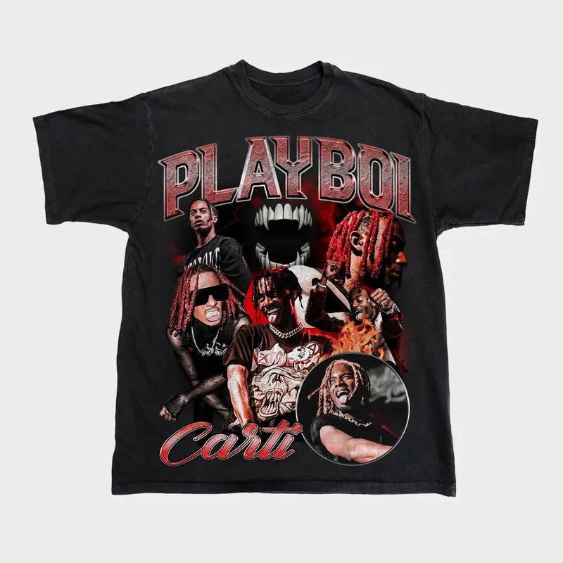 Playboi Carti Graphic Tee - Streetwear Hoodie, Sweatshirt | GrindPrints.com