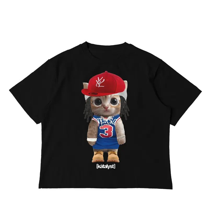 Playboi Carti Kitty Tee Boxy Crop Hoodie, Sweatshirt | GrindPrints.com