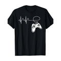 Player Heartbeat ECG - Game Controller Video game 100% cotton T-shirt Made in USA Hoodie, Sweatshirt | GrindPrints.com