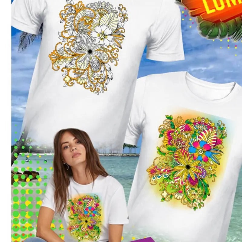 Playera flores T-shirt Hoodie, Sweatshirt | GrindPrints.com