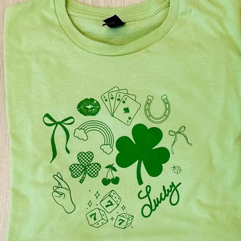 'Please, Let Me Be Lucky' T-Shirt, St. Patrick's Day Hoodie, Sweatshirt | GrindPrints.com