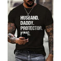 Plus Size "Husband Dad Protection Hero" Print Summer Unique Made Usa Top Casual Streetwear High Quality Protector T-Shirts, Hoodie, Sweatshirt