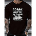 Plus Size Mens Graphic Print T-shirt - Unique Slogan Design for Hot Summer Days