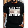 Plus Size Money Print Men's Crew Neck Short Sleeve T-Shirt Fashion Regular Fit T-Shirt Top Spring Summer Holidays Daily...