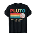Pluto Tribute 100% Cotton Geometric Pattern Casual Round Neck Short Sleeve Regular Fit Digital Print All Seasons Basic Made USA T-Shirts, Hoodie, Sweatshirt