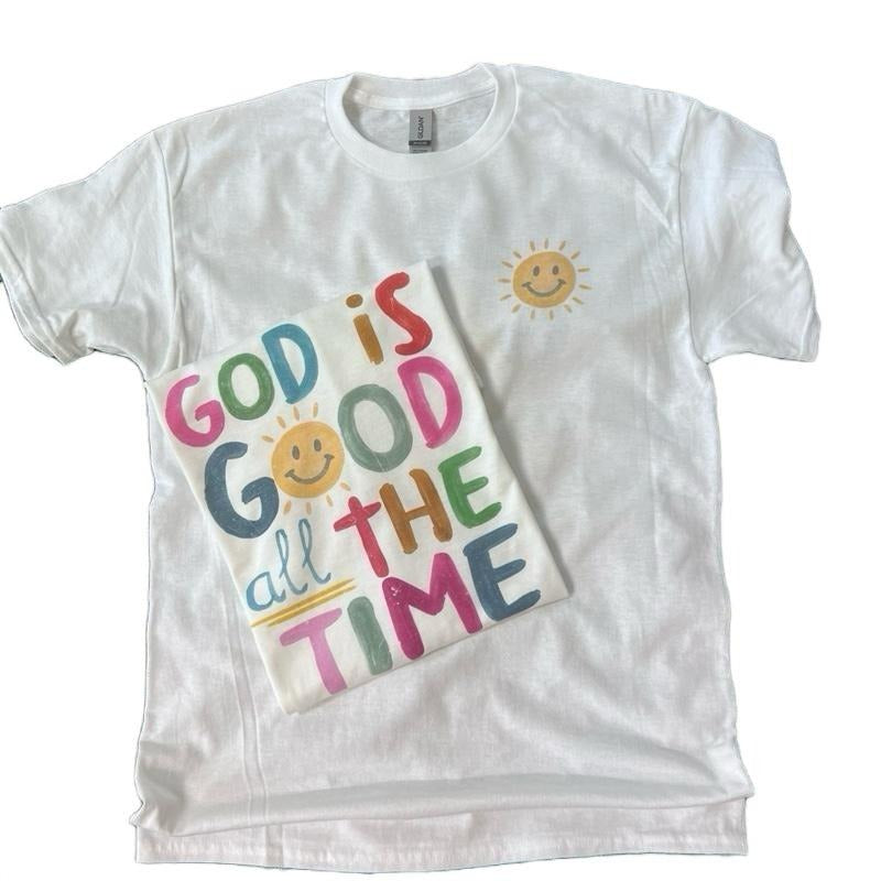 Pocket Print - God Is Good All The Time - Christian Shirt Hoodie, Sweatshirt | GrindPrints.com