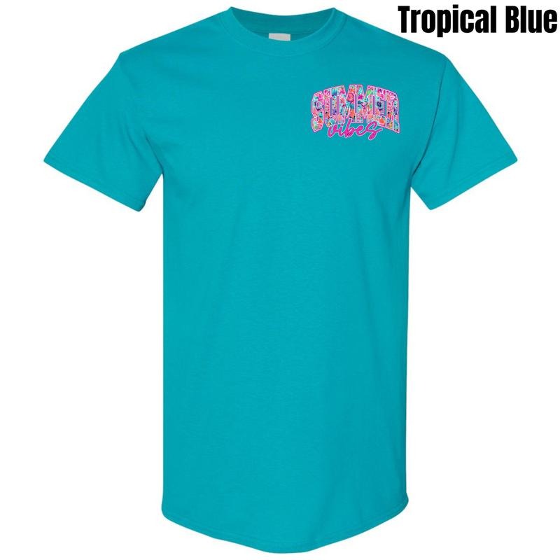 Pocket Size - Blooming Summer Vibes Gildan Short Sleeve T-Shirt 'NLB' Hoodie, Sweatshirt | GrindPrints.com