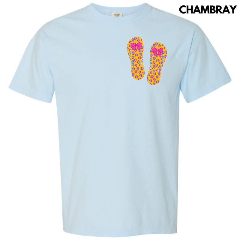 Pocket Size - Flip Flop Cheetah Comfort Colors T-Shirt 'NLB' Hoodie, Sweatshirt | GrindPrints.com