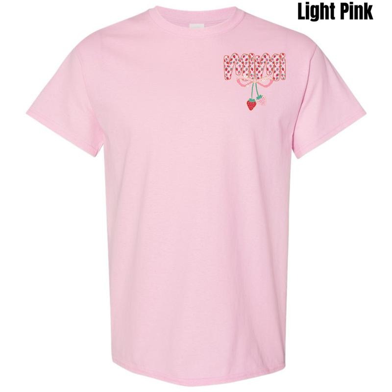 Pocket Size - Mimi Strawberry Coquette Gildan Short Sleeve T-Shirt 'NLB' Hoodie, Sweatshirt | GrindPrints.com