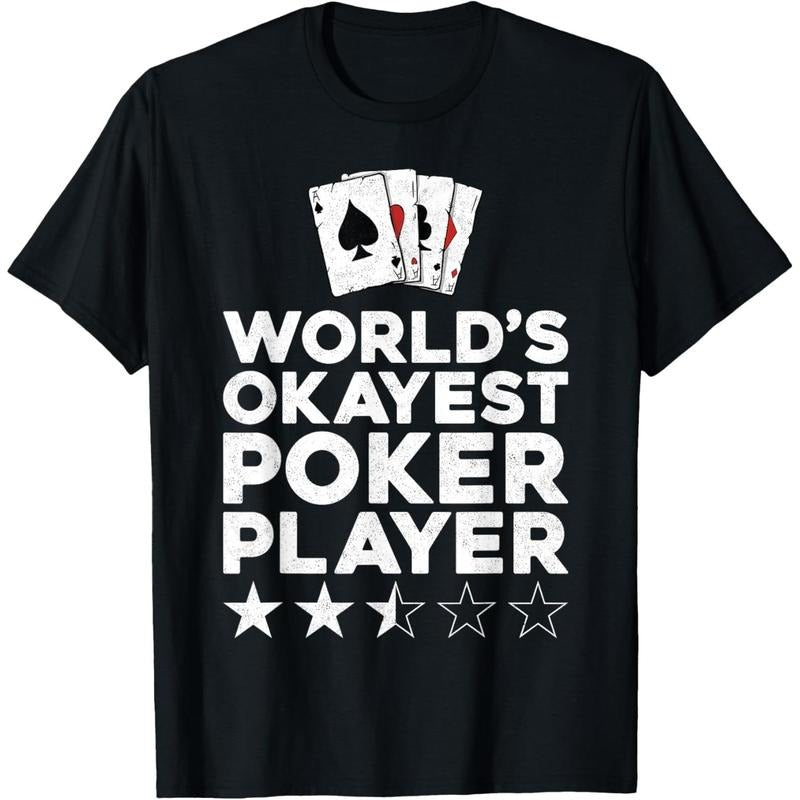 Poker Cards Vintage World'S Okayest Poker Player Made Usa T-Shirts, Hoodie, Sweatshirt