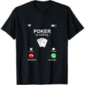 Poker Is Calling Phone Design - Funny Poker T-Shirt made in usa Hoodie, Sweatshirt | GrindPrints.com