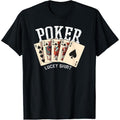 Poker Lucky Shirt Poker Player Gambling Funny Poker T-Shirt made in usa Hoodie, Sweatshirt | GrindPrints.com