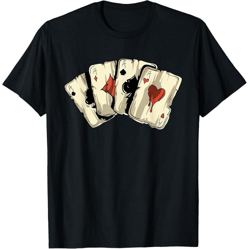 Poker Texas Hold'Em - Gambling Casino 4 Aces Poker T-Shirt made in usa Hoodie, Sweatshirt | GrindPrints.com