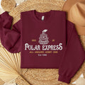 Polar Express Embroidered Sweatshirt, Christmas North Pole Gifts, Trending Xmas Tee Hoodie | GrindPrints.com